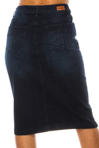 Ruth Dark Indigo Jean Skirt