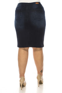 Ruth Dark Indigo Jean Skirt