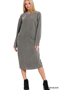 Soft Fleece Sweatshirt Dress