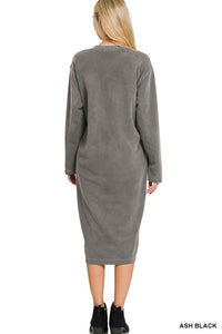 Soft Fleece Sweatshirt Dress