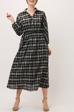 Black & White Plaid Dress Small Black & White Plaid Dress Small