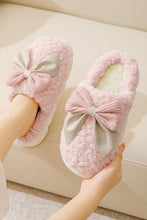 Fuzzy Bow Slippers