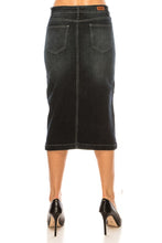 Camila Black Wash Jean Skirt