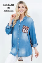 Jean & Leopard Top- Brown Mix (PLUS)