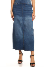 Debbie Long Jean Skirt- Medium Wash