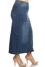 Debbie Long Jean Skirt- Medium Wash