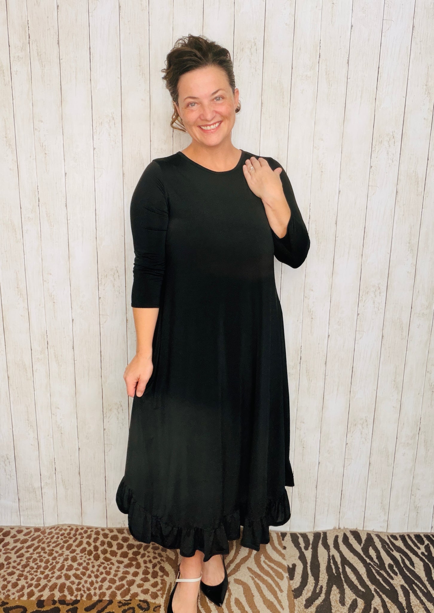 Handkerchief Dress- Black – The King's Daughter Boutique