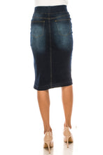 Debbie Dark Indigo Wash & Ribbed Style