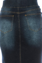 Debbie Dark Indigo Wash & Ribbed Style