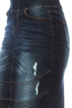 Debbie Indigo Wash & Ribbed Style