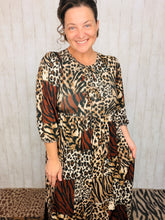 Missy Midi Length Animal Print Dress