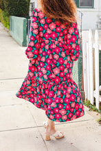 Strolling Through The Day- Pink Boho Dress