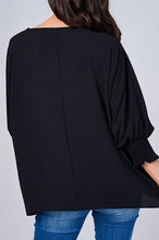 Heather Loose Fit Blouse- Black or Lavender