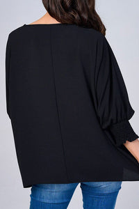 Heather Loose Fit Blouse- Black or Lavender