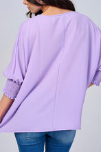 Heather Loose Fit Blouse- Black or Lavender