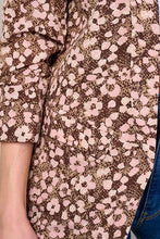 Brown Floral Blazer- Regular & Plus