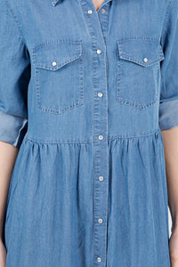 Kristen Chambray & Snaps Dress