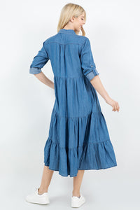 Kristen Chambray & Snaps Dress