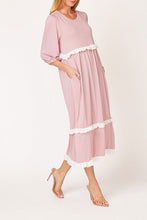 Amanda Mauve Ruffle Dress