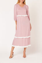 Amanda Mauve Ruffle Dress