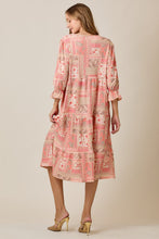 Trish Bow Front Dress- Peach
