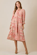 Trish Bow Front Dress- Peach