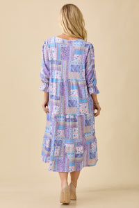 Trish Bow Front Dress- Lilac