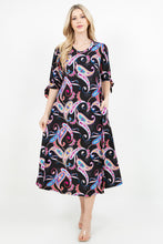 Regina Black & Paisley Dress