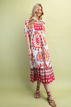Melissa Mixed Print Dress- Pink Mix or Navy Mix