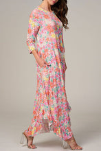 Peachy Floral Dreams Dress