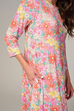 Peachy Floral Dreams Dress