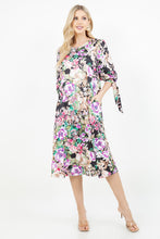 Miss Regina Black & Floral Dress