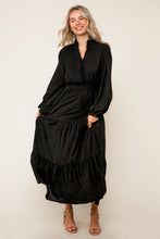 Nicole Smocked Waist Dress- Black