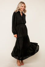 Nicole Smocked Waist Dress- Black