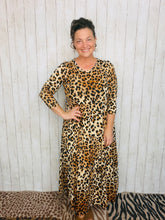 Tonya Marie Tiered Dress- Leopard Print
