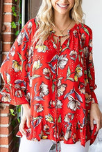 Kimberly Red Ruffle Top