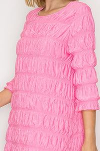 Classy & Ruffles Light Pink Dress