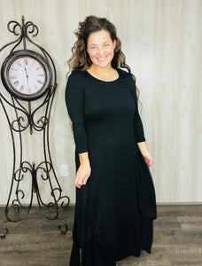 Jennifer High-Low Handkerchief Style Dress