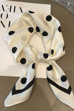 Large Polkadot Scarf-Black or Ivory