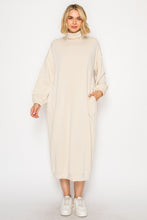 Fabulous Fall Sweatshirt Dress-Cream