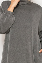 Fabulous Fall Sweatshirt Dress-Charcoal