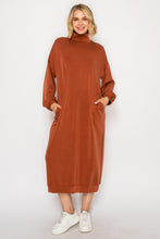 Fabulous Fall Sweatshirt Dress-Copper Bronze