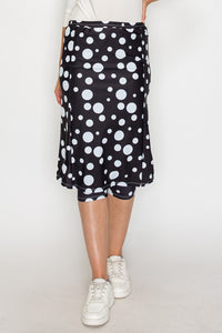 Tiffany Athletic/Swim Skirt- Black & White
