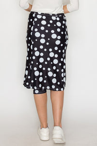 Tiffany Athletic/Swim Skirt- Black & White