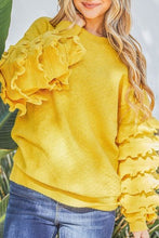 Yellow Ruffle Sweater