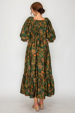 PREORDER: Lovely In Green- Modest Square Neckline Dress