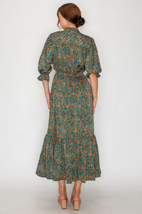 Kara Teal Fashion Dress