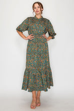 Kara Teal Fashion Dress