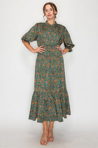 Kara Teal Fashion Dress