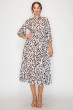 Leopard & Tan Mesh Overlay Dress